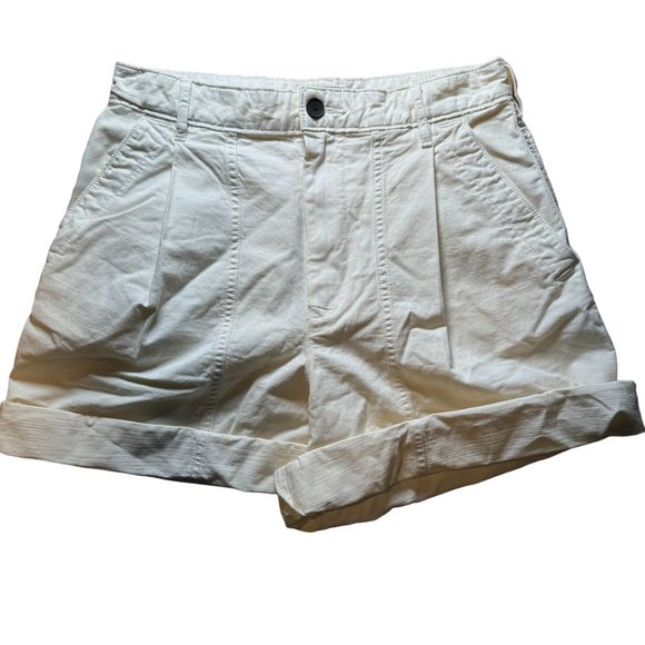 Everlane Pants - Everlane Linen Blend Trouser Shorts Off White Size 4